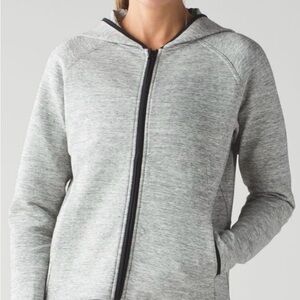 Lululemon City Bound Hoodie Heathered Space Dyed medium grey
